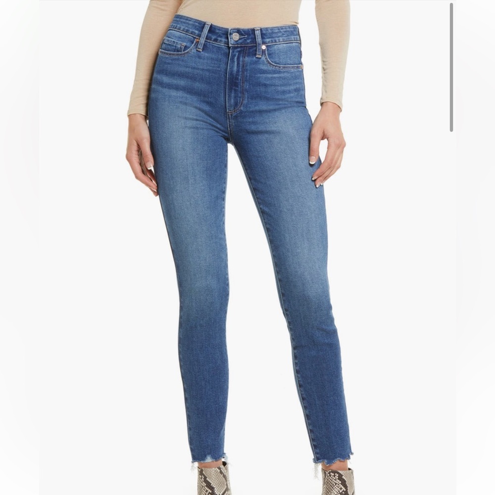 PAIGE Women's Blue Skinny Jeans